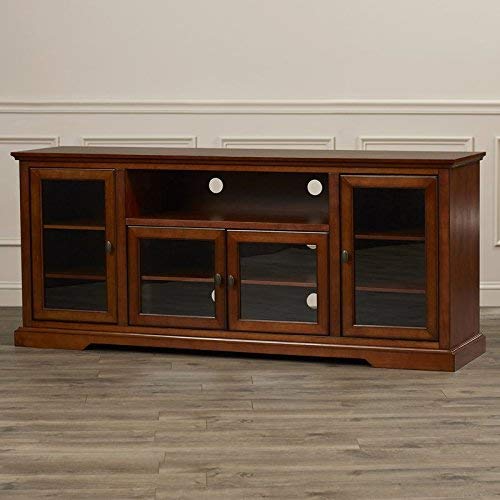 Solid Wood Natural Finishing TV Entertainment Unit (Rustic honey)