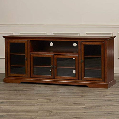Solid Wood Natural Finishing TV Entertainment Unit (Rustic honey)