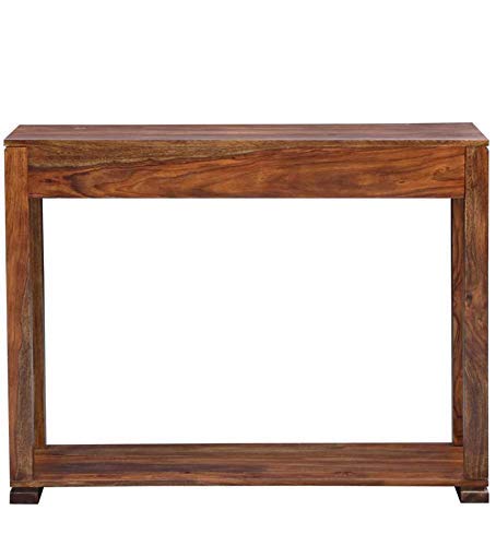Solid Brown Finish Sheesham Wood Wall Side Console Table for Fascinating Home (113x40x80 cm)