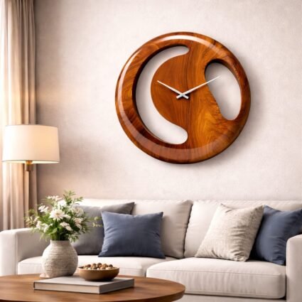 solid-sheesham-wood-wall-clock